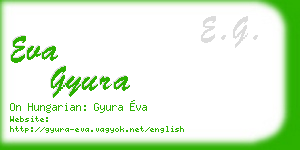 eva gyura business card